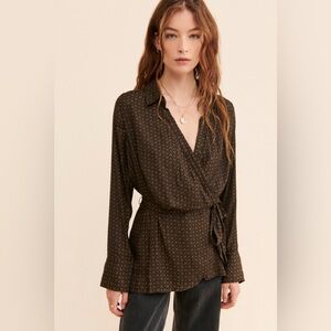 Free People Arlo Wrap Top